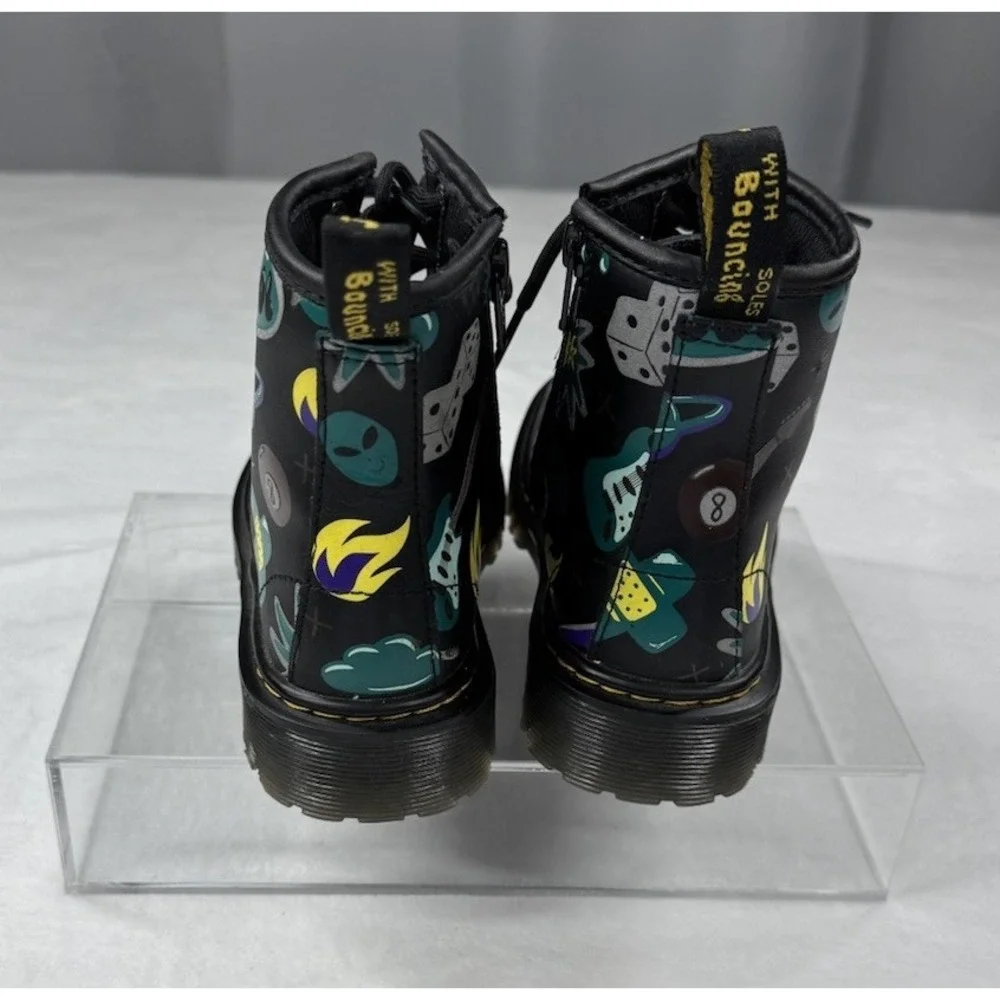 Dr Marten Junior 1460 Sticker Print Lace‎ Up Size 13